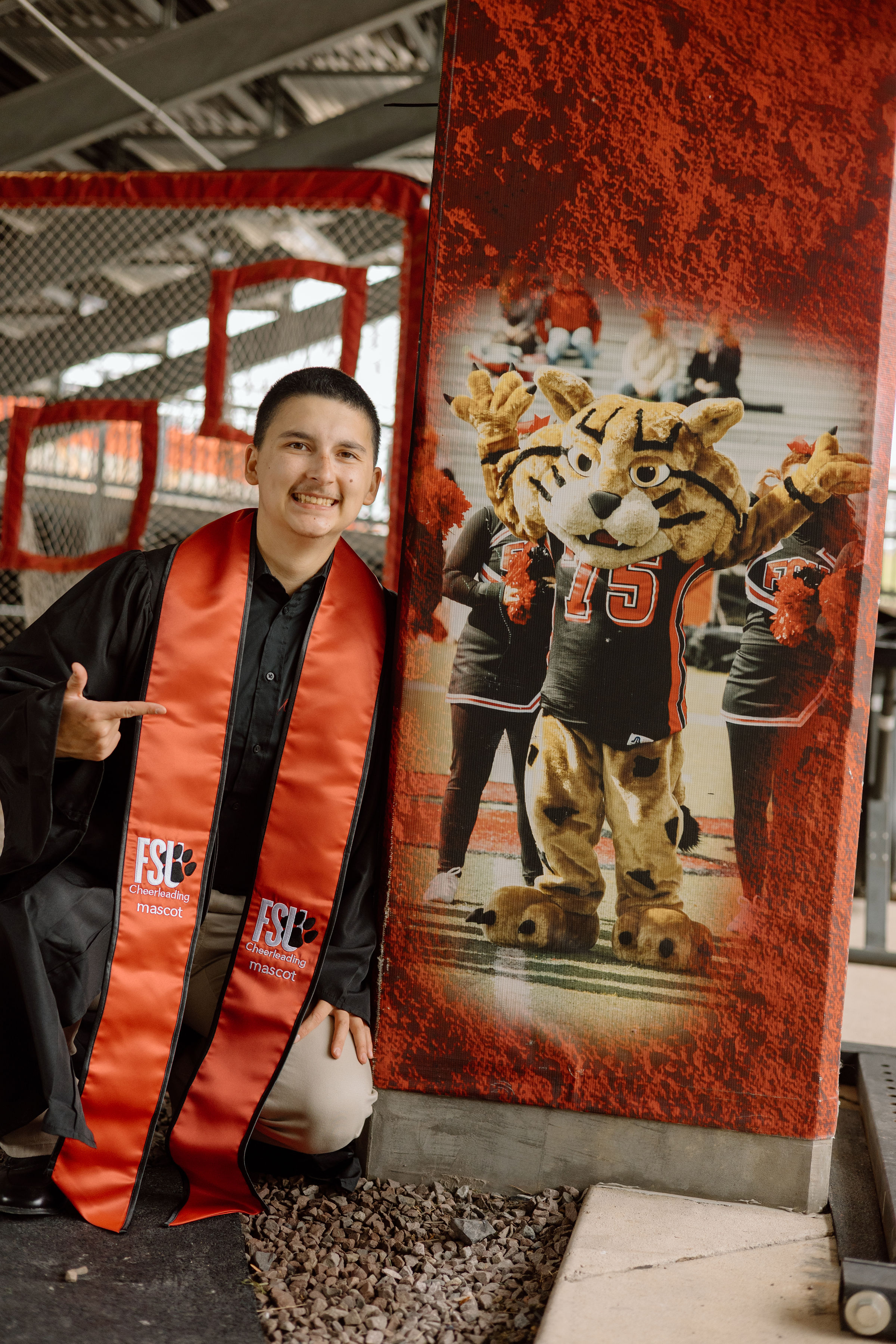 selena holguin with poster